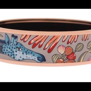 Authentic Hermès  printed Enamel Bracelet size PM